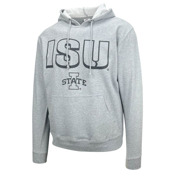 College House I-State Heather Gray Hooded Sweatshirt